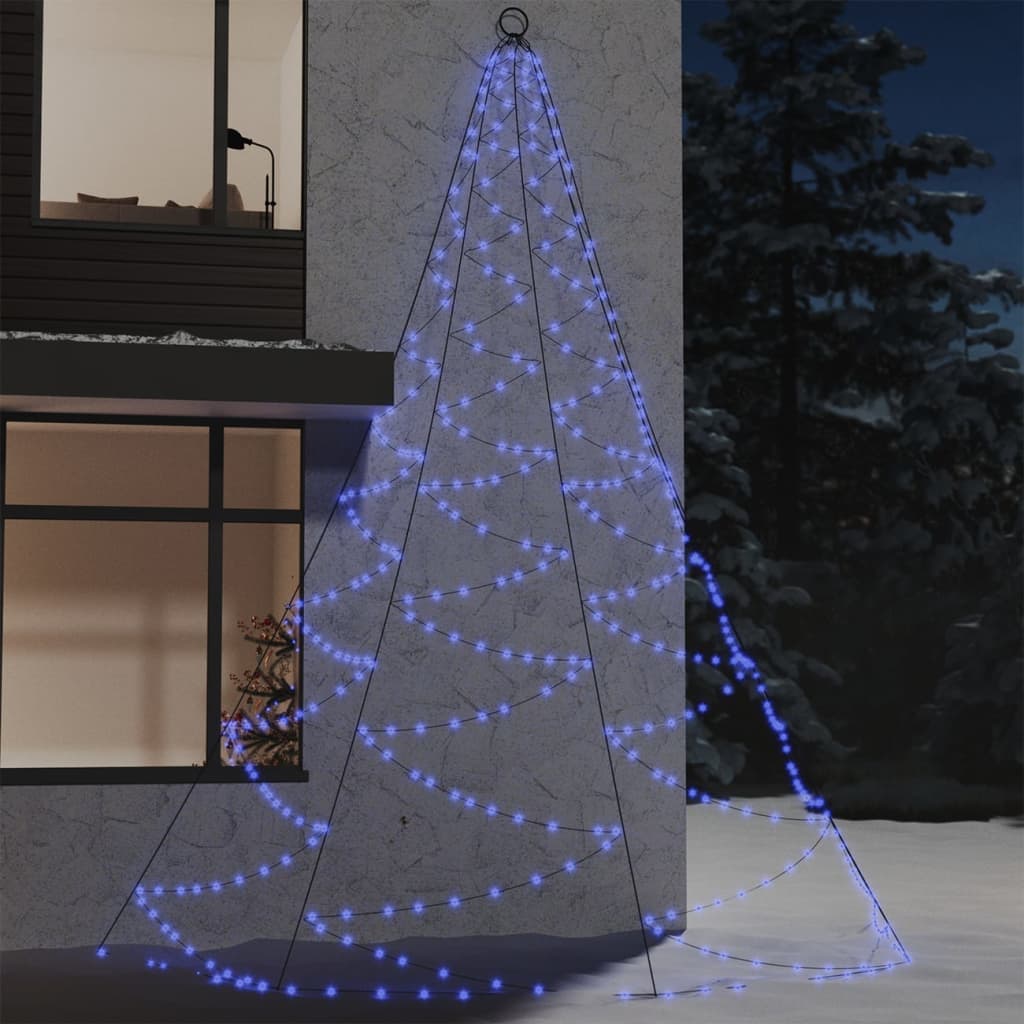 LED-Wandbaum mit Metallhaken 720 LED Blau 5 m Indoor Outdoor LED-Wandbaum mit Metallhaken 720 LED Blau 5 m Indoor Outdoor