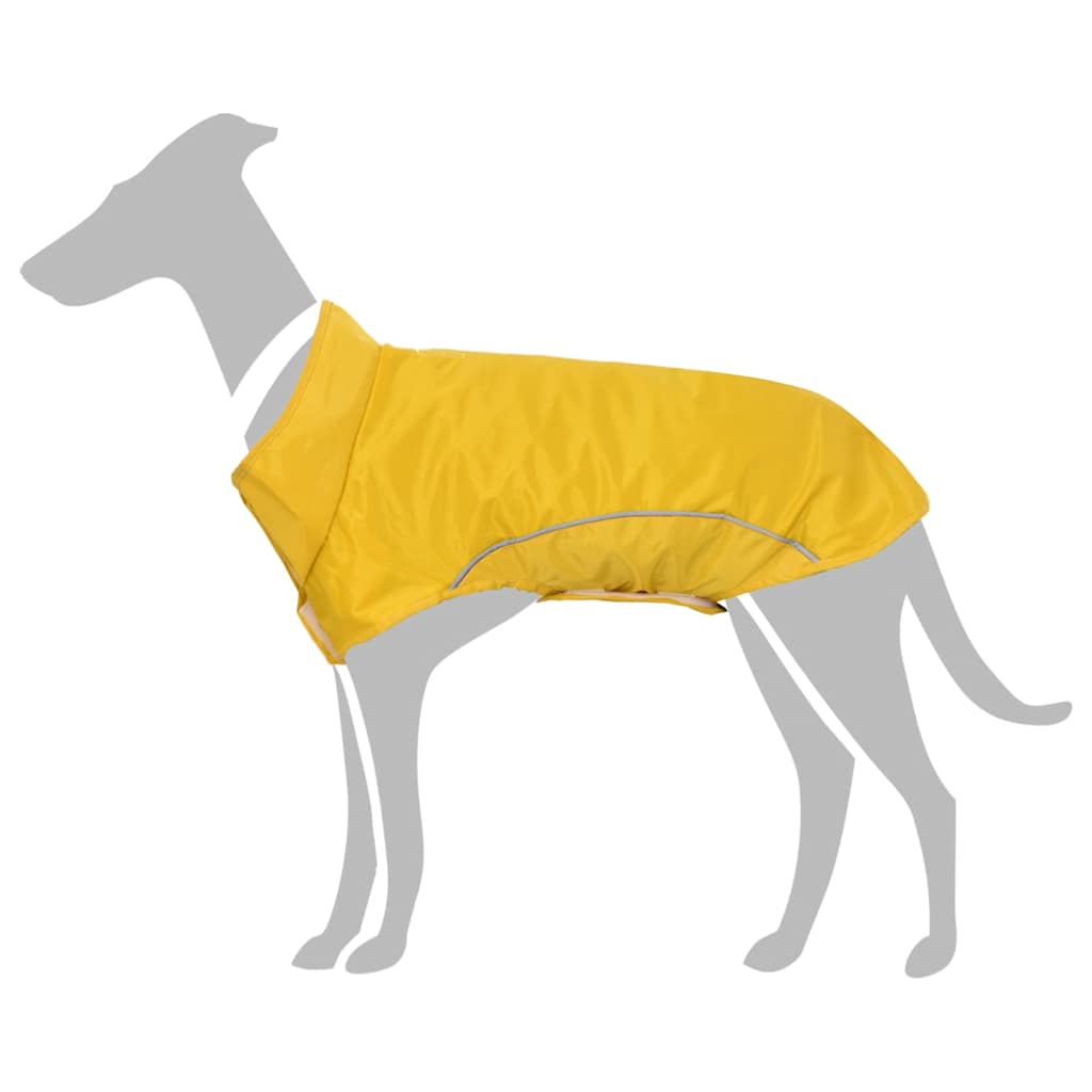 Hunde Regenmantel mit Reflexstreifen Polyester Gelb XS Hunde Regenmantel mit Reflexstreifen Polyester Gelb XS