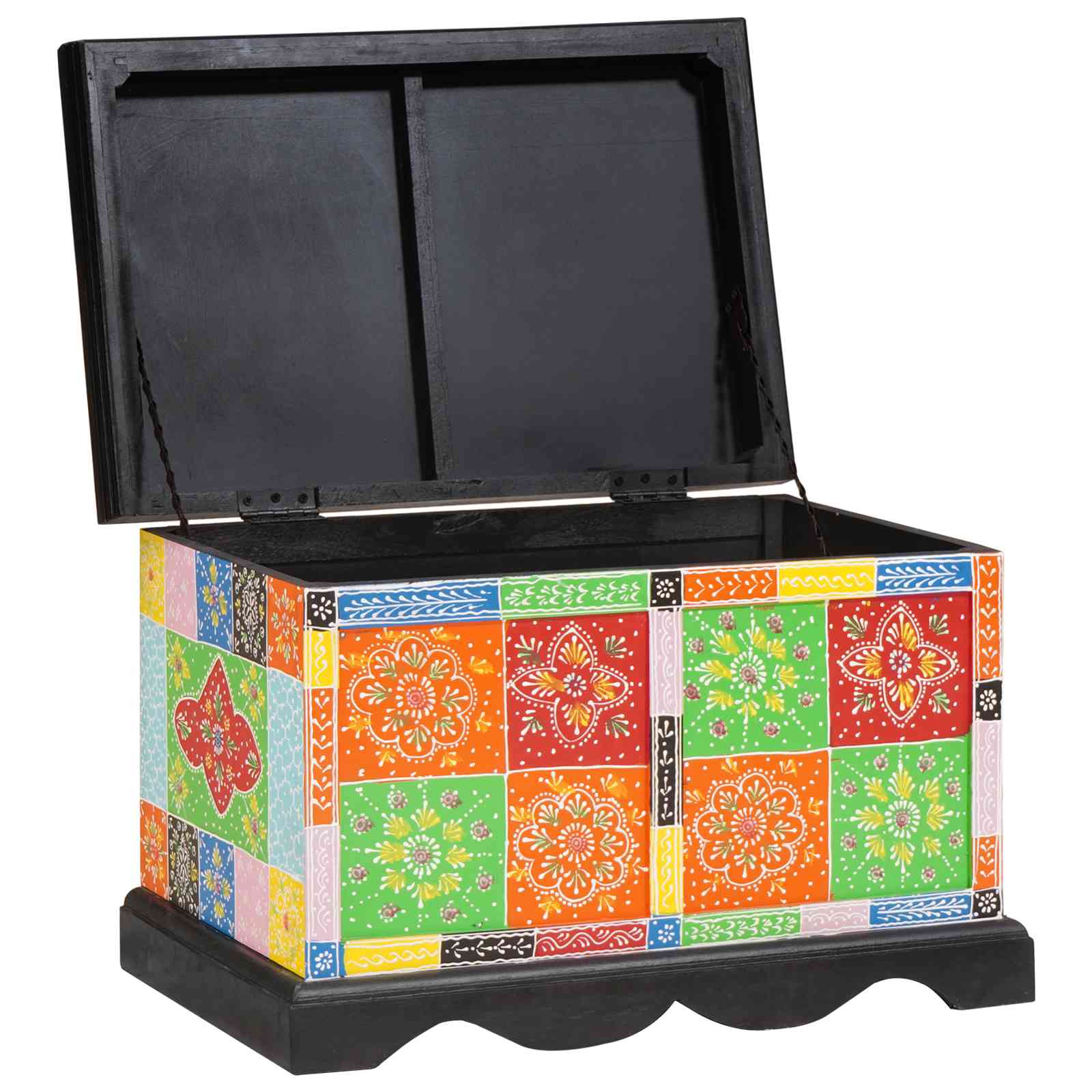 Aufbewahrungsbox 60x40x40 cm aus massivem Mangoholz Aufbewahrungsbox 60x40x40 cm aus massivem Mangoholz