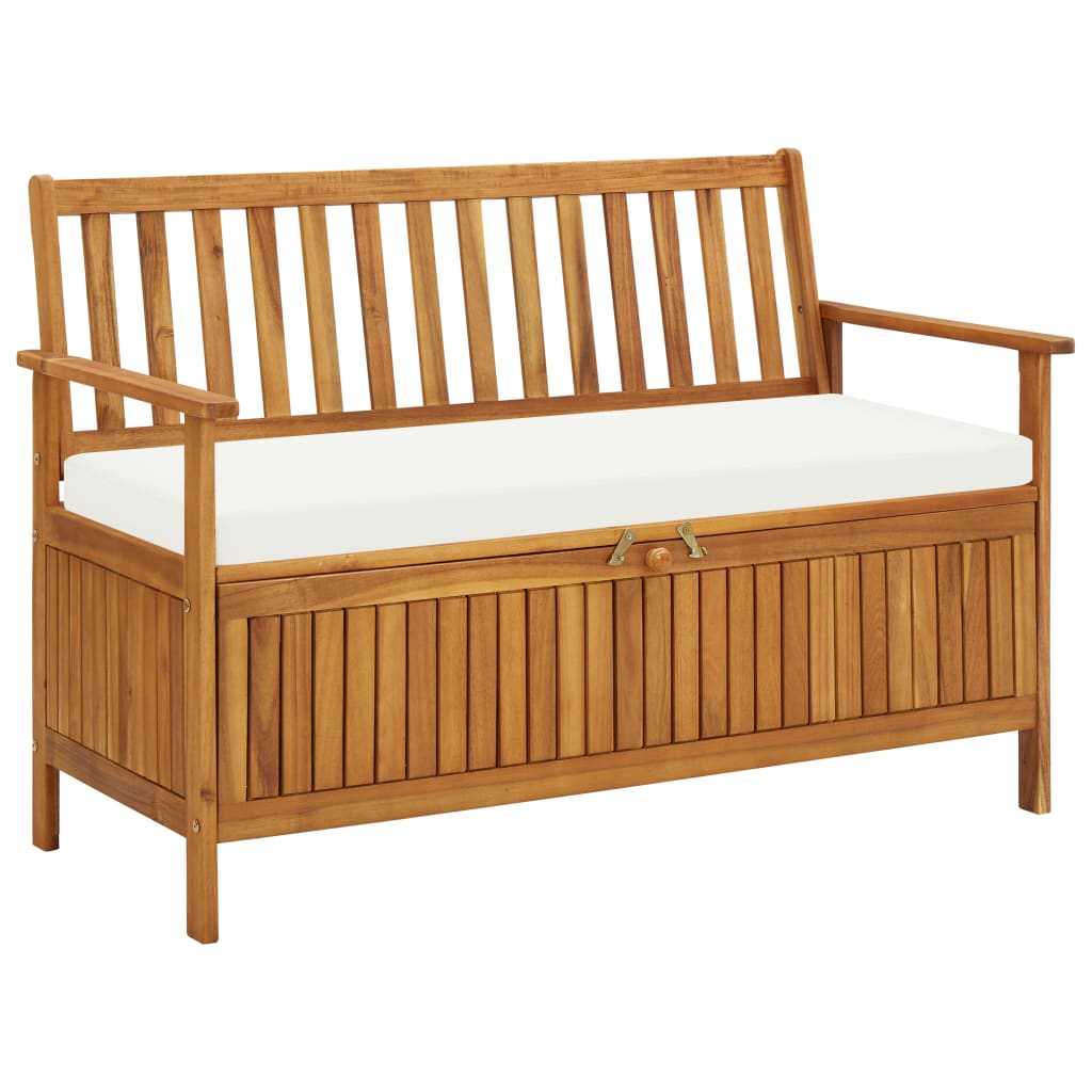 Garten Aufbewahrungsbank Akazienholz Massiv 120 x 63 x 84 cm Garten Aufbewahrungsbank Akazienholz Massiv 120 x 63 x 84 cm