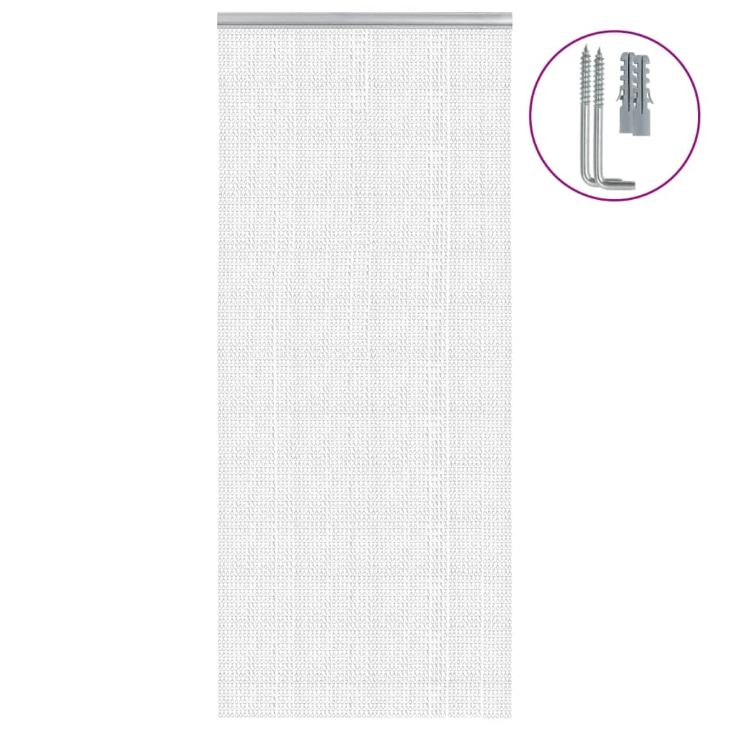 Türvorhang aus Ketten 90x212 cm Aluminium Türvorhang aus Ketten 90x212 cm Aluminium