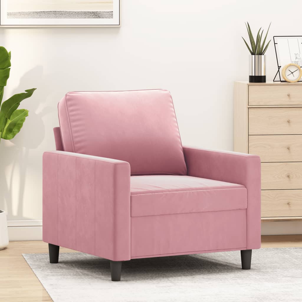 Sessel Rosa 60 cm Samt Sessel Rosa 60 cm Samt