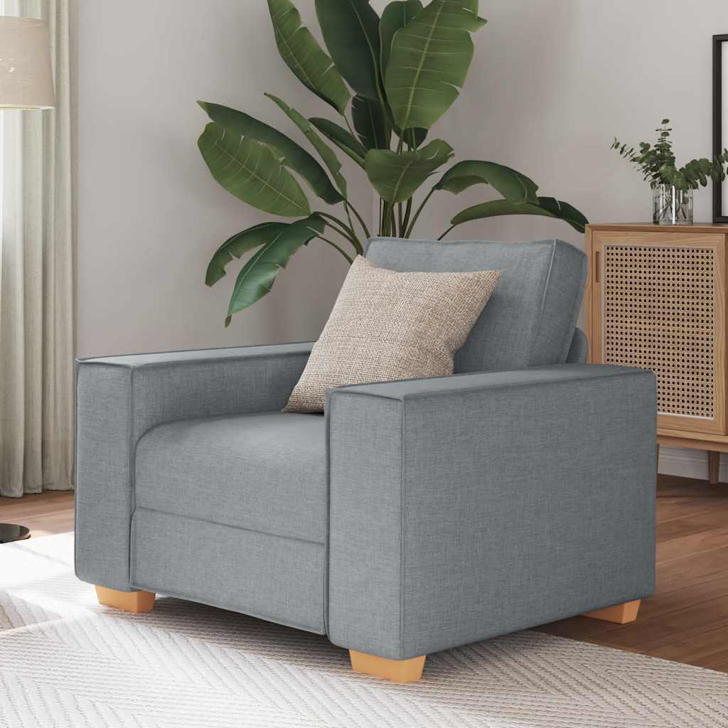 Sofa Stuhl Hellgrau 60 cm Stoff Sofa Stuhl Hellgrau 60 cm Stoff