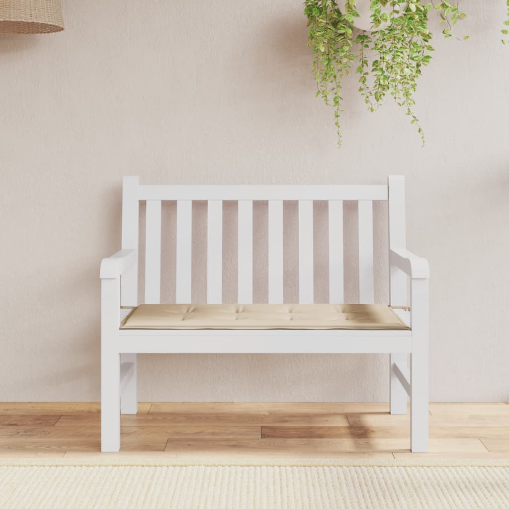 Gartenbank-Auflage Beige 120x50x3 cm Oxford-Gewebe Gartenbank-Auflage Beige 120x50x3 cm Oxford-Gewebe