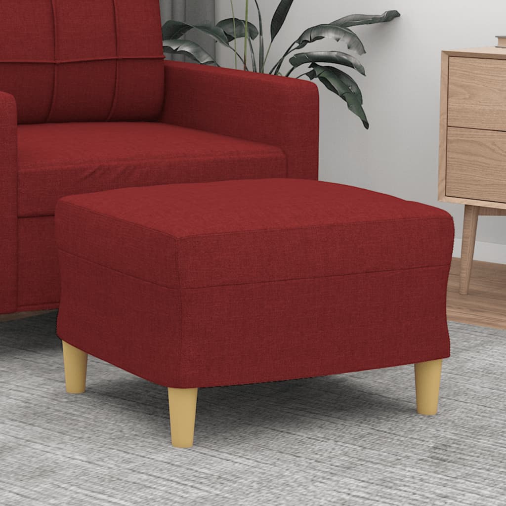 Fußhocker Weinrot 60x50x41 cm Stoff Fußhocker Weinrot 60x50x41 cm Stoff