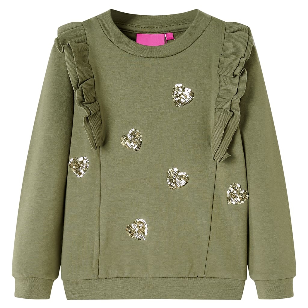 Kinder-Sweatshirt Khaki 128