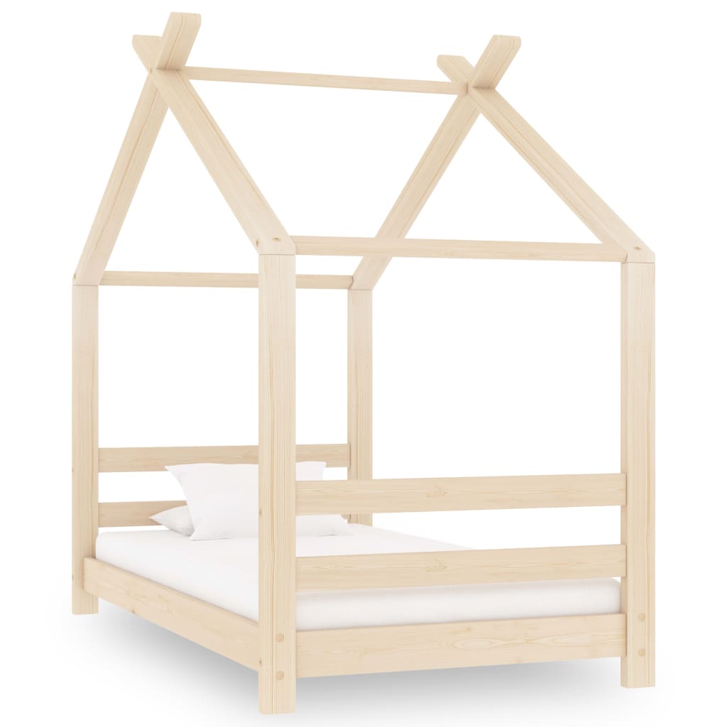 Kinder-Bettgestell Massivholz Kiefer 70x140 cm Kinder-Bettgestell Massivholz Kiefer 70x140 cm