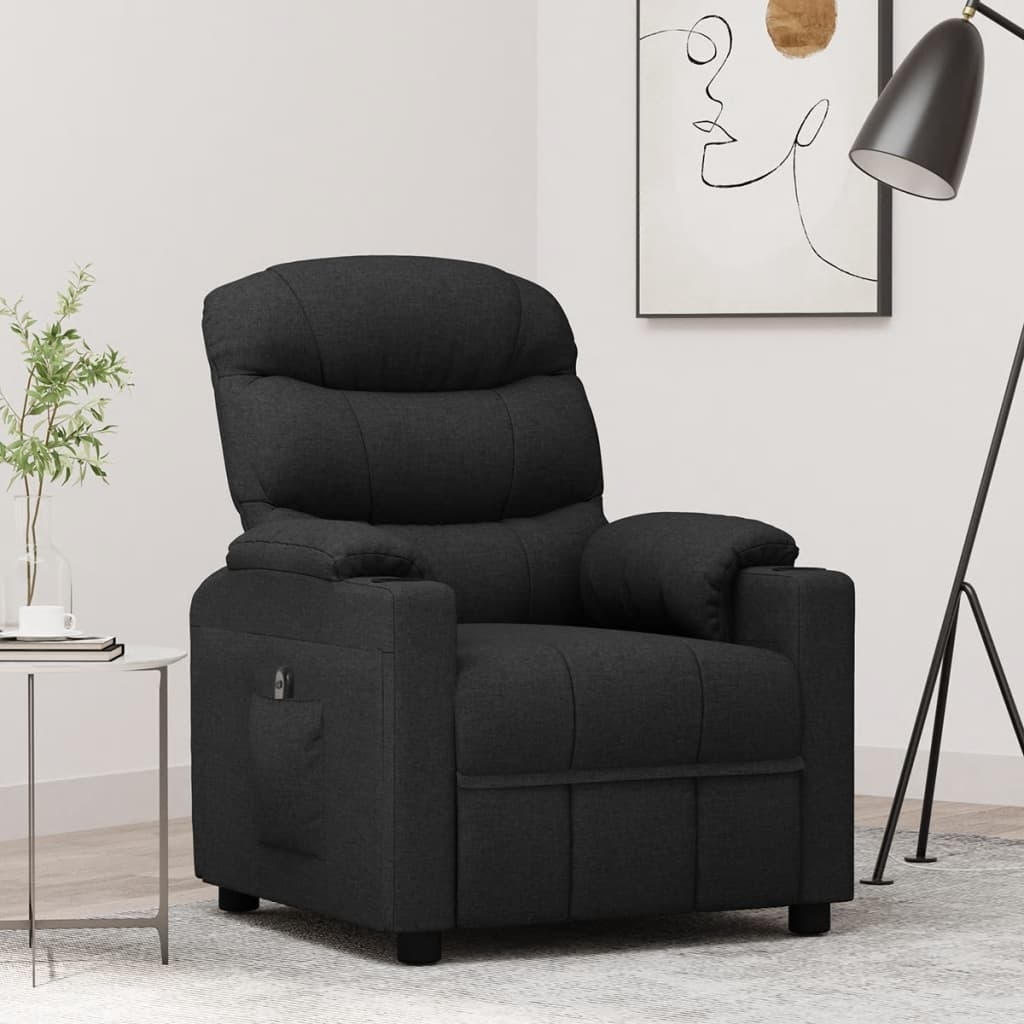 Relaxsessel Elektrisch Schwarz Stoff Relaxsessel Elektrisch Schwarz Stoff