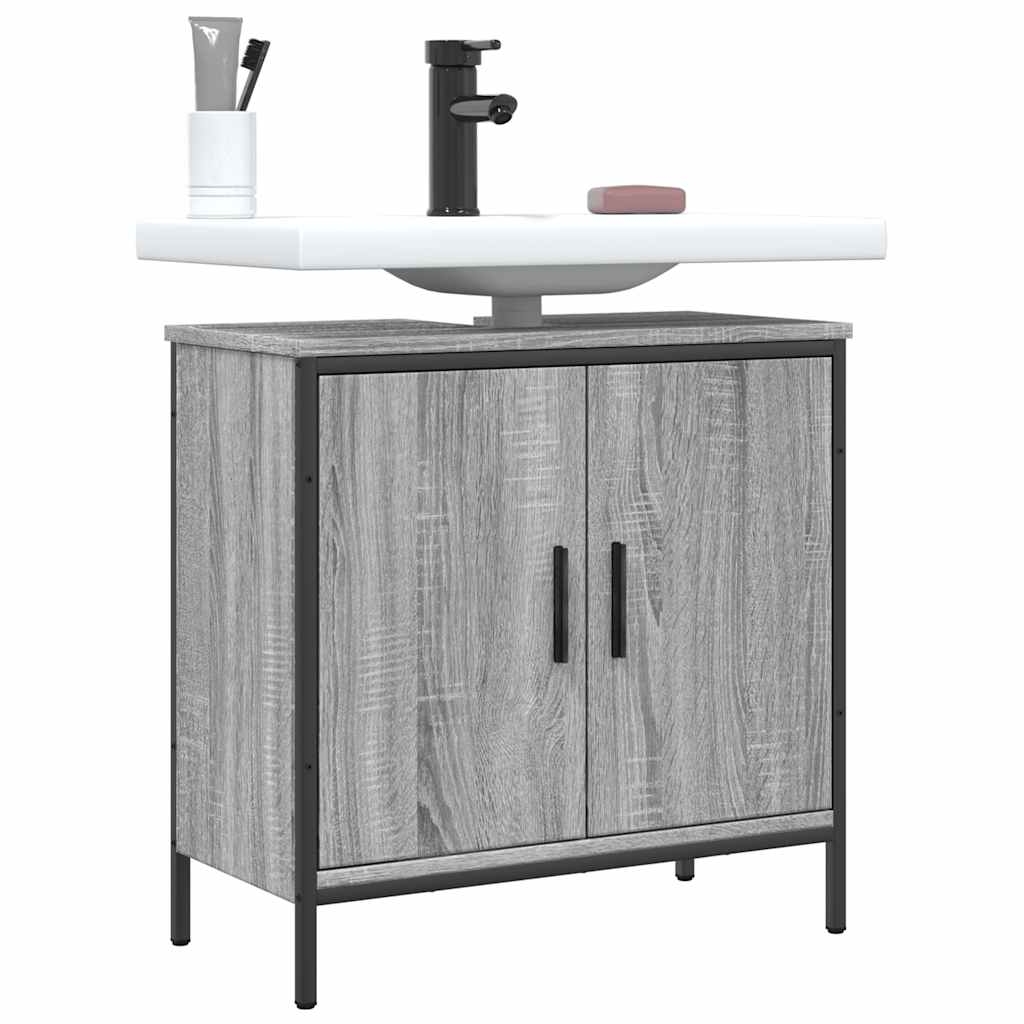 Waschbeckenunterschrank Grau Sonoma 60x30x60 cm Holzwerkstoff Waschbeckenunterschrank Grau Sonoma 60x30x60 cm Holzwerkstoff