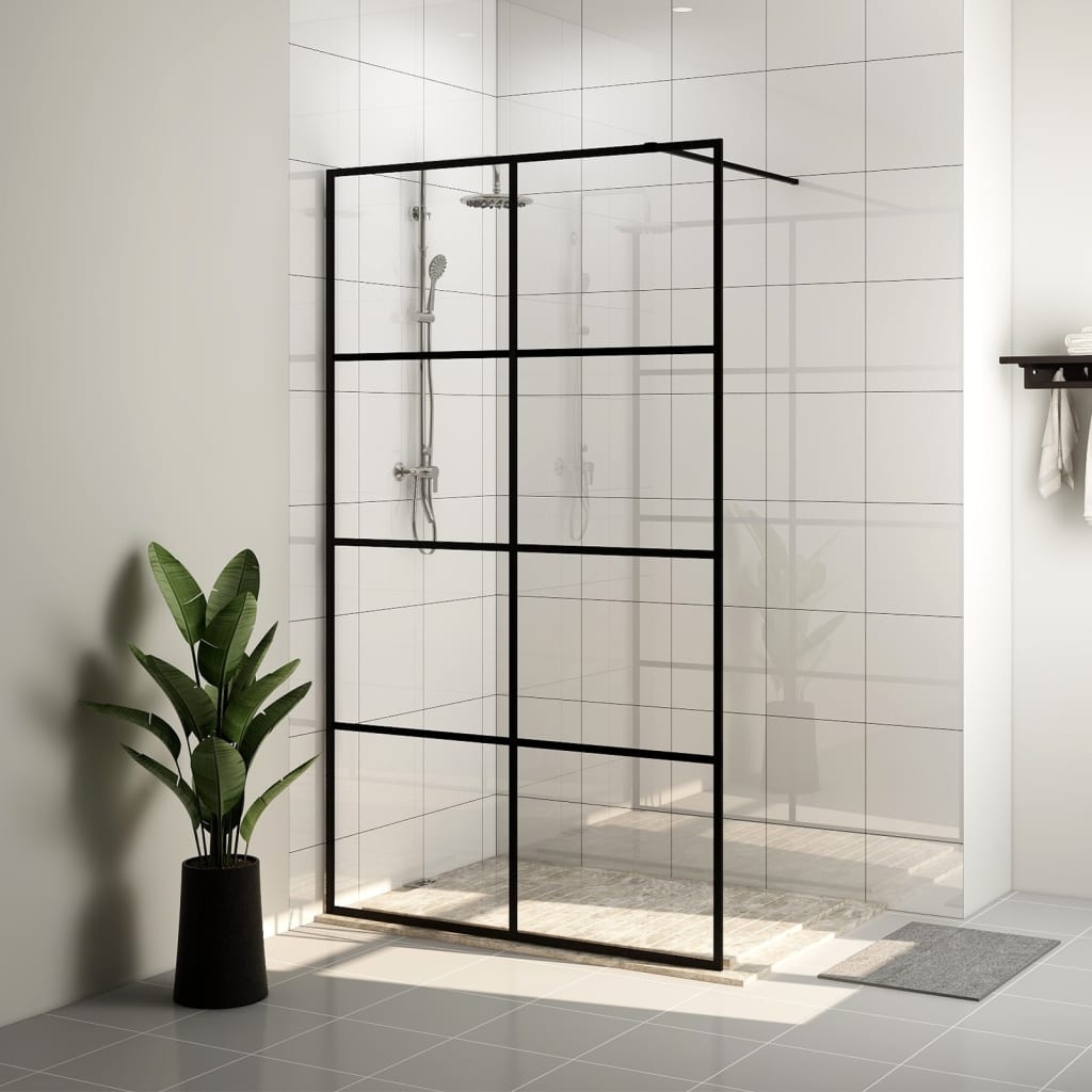 Duschwand für Begehbare Dusche mit Klarem ESG Glas 100x195 cm Duschwand für Begehbare Dusche mit Klarem ESG Glas 100x195 cm