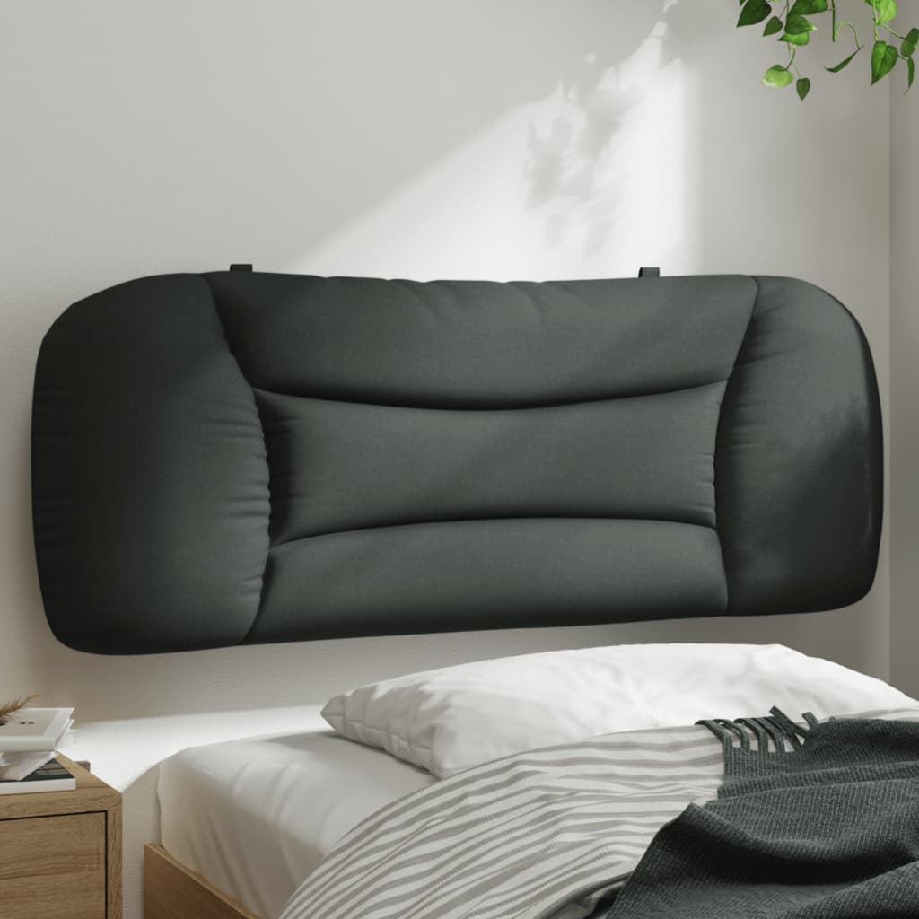 Kopfteil-Kissen Dunkelgrau 100 cm Stoff Kopfteil-Kissen Dunkelgrau 100 cm Stoff