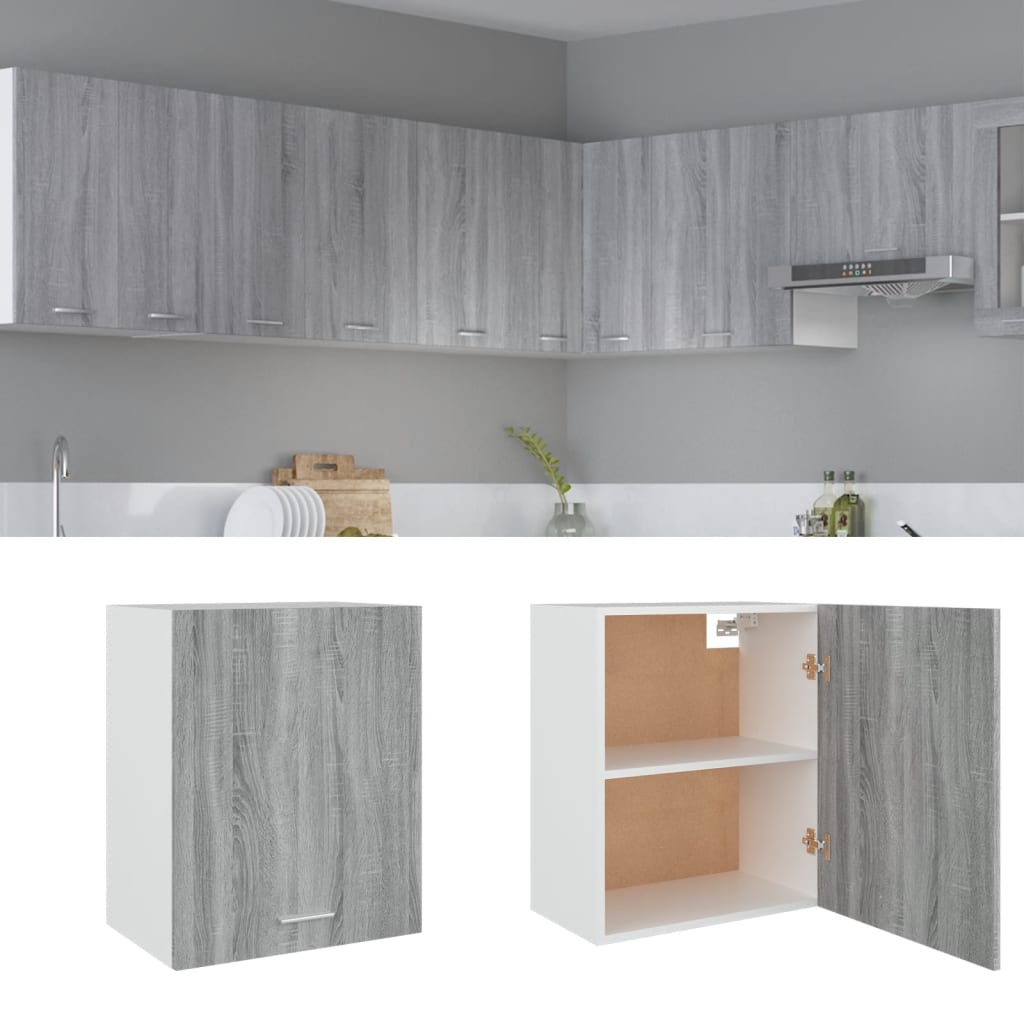 Hängeschrank Lyon Grau Sonoma 50x31x60 cm Holzwerkstoff Hängeschrank Lyon Grau Sonoma 50x31x60 cm Holzwerkstoff