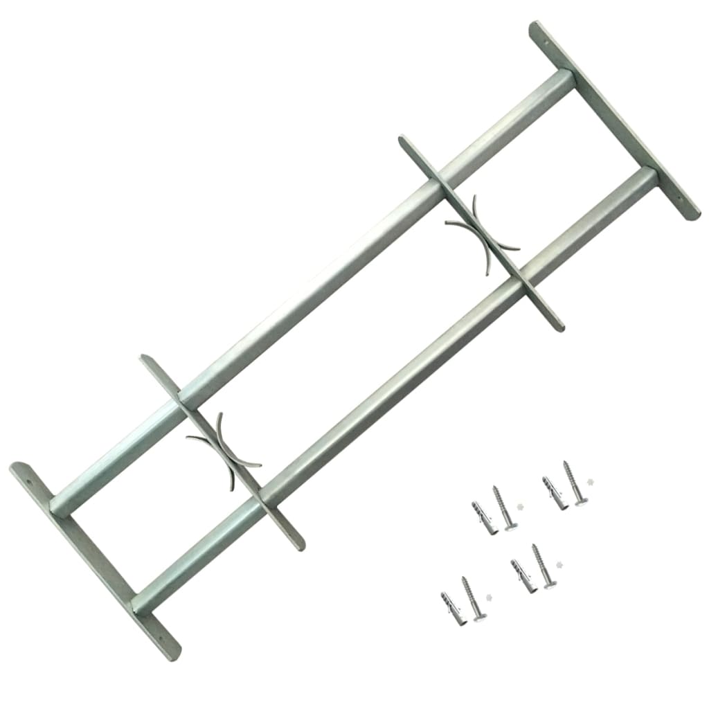 Fenstergitter Verstellbar mit 2 Querstäben 1000-1500 mm Fenstergitter Verstellbar mit 2 Querstäben 1000-1500 mm