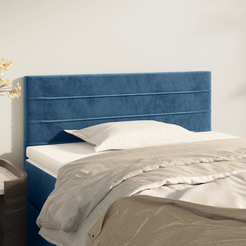 Kopfteil Dunkelblau 100x5x78/88 cm Samt Kopfteil Dunkelblau 100x5x78/88 cm Samt