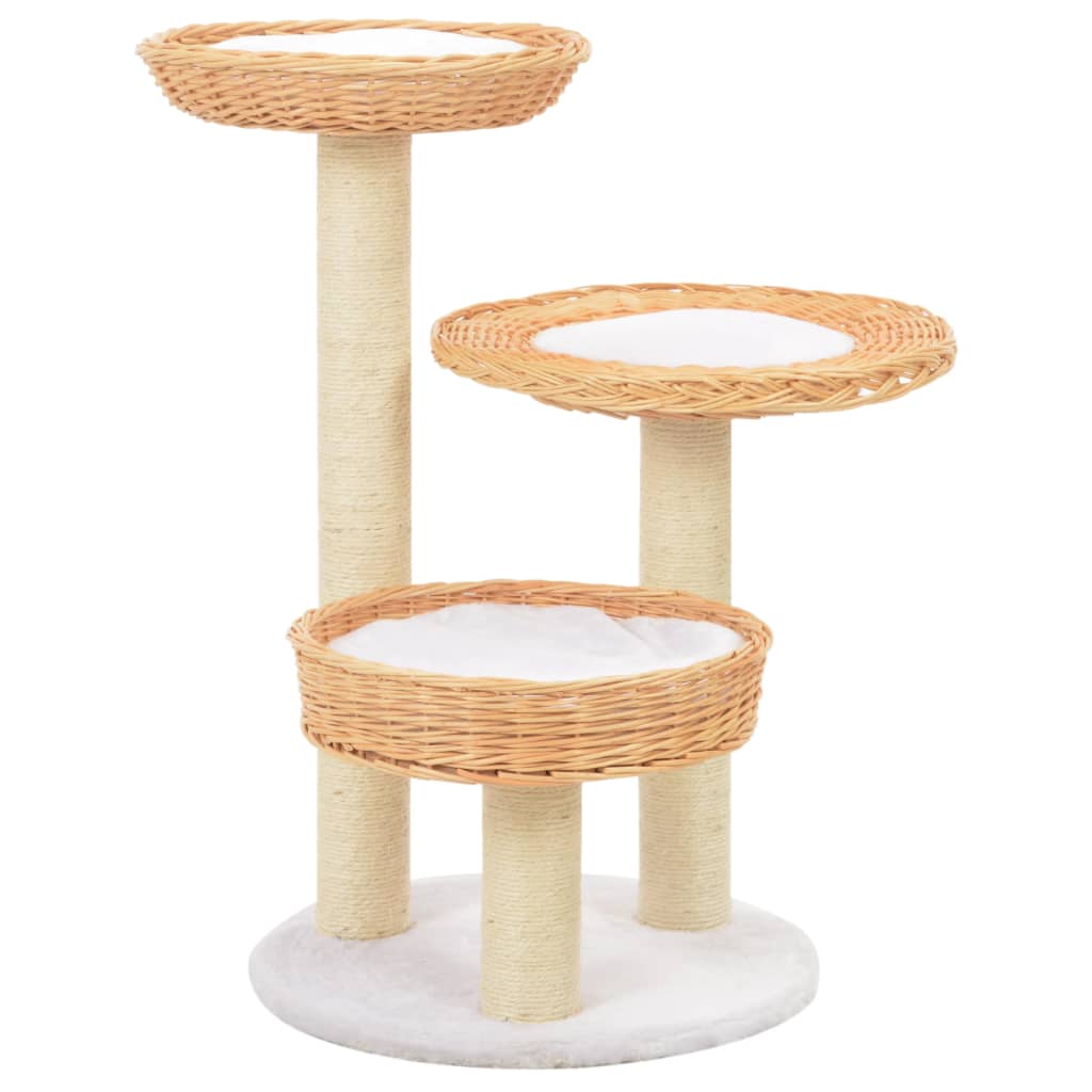 Katzen-Kratzbaum Sisal Natürliches Weidenholz Katzen-Kratzbaum Sisal Natürliches Weidenholz
