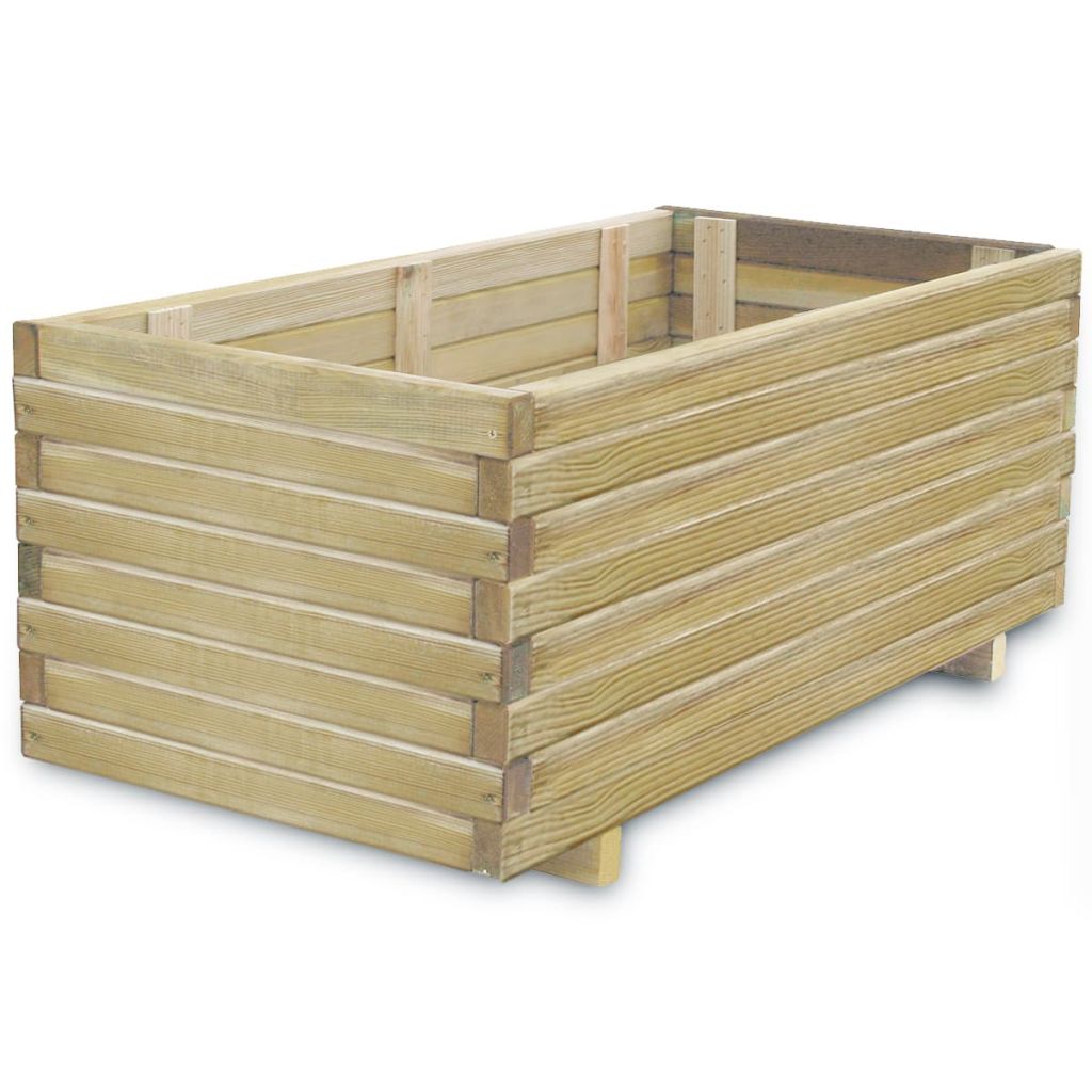 Hochbeet 100x50x40 cm Holz Rechteckig Hochbeet 100x50x40 cm Holz Rechteckig