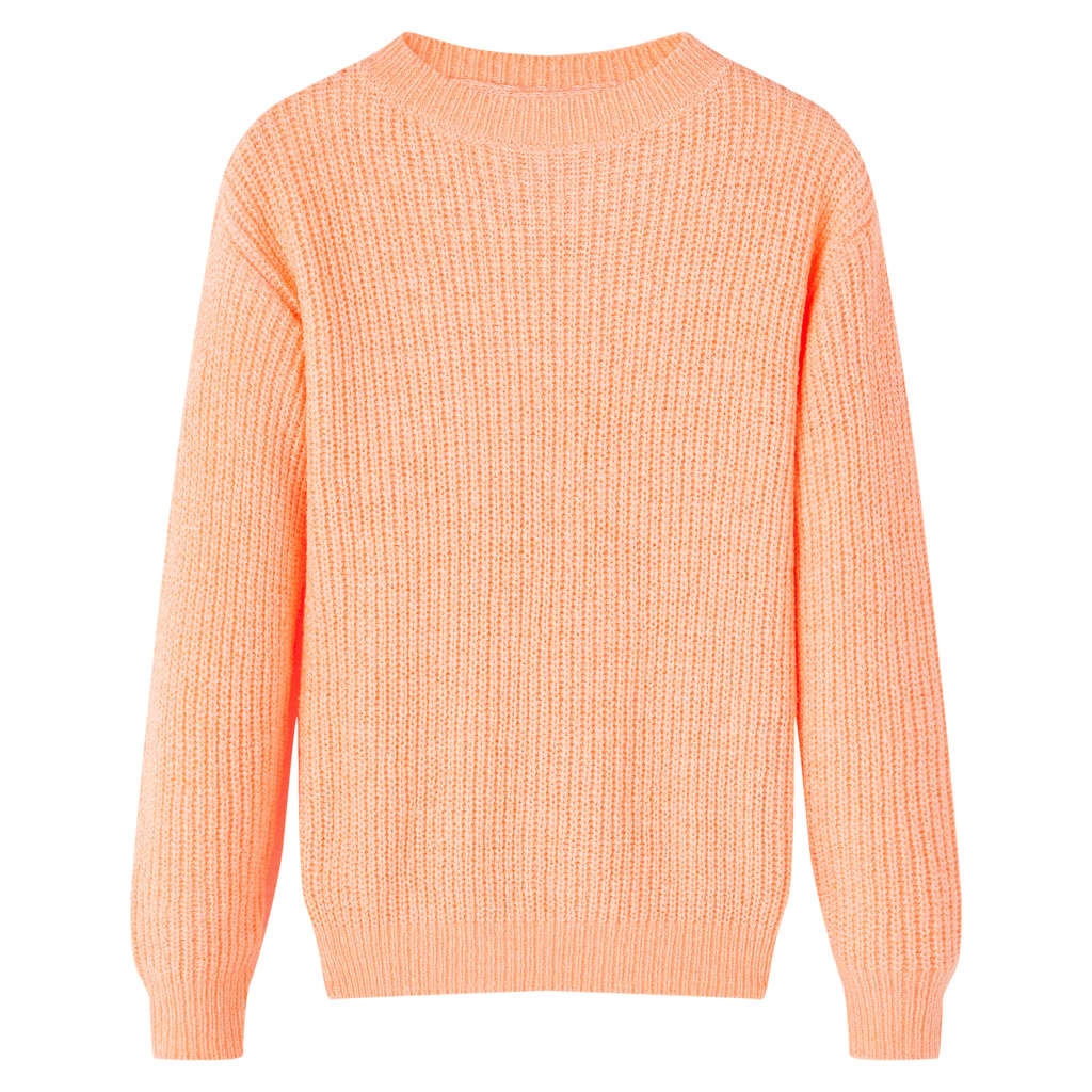 Kinderpullover Gestrickt Hellorange 92 Kinderpullover Gestrickt Hellorange 92