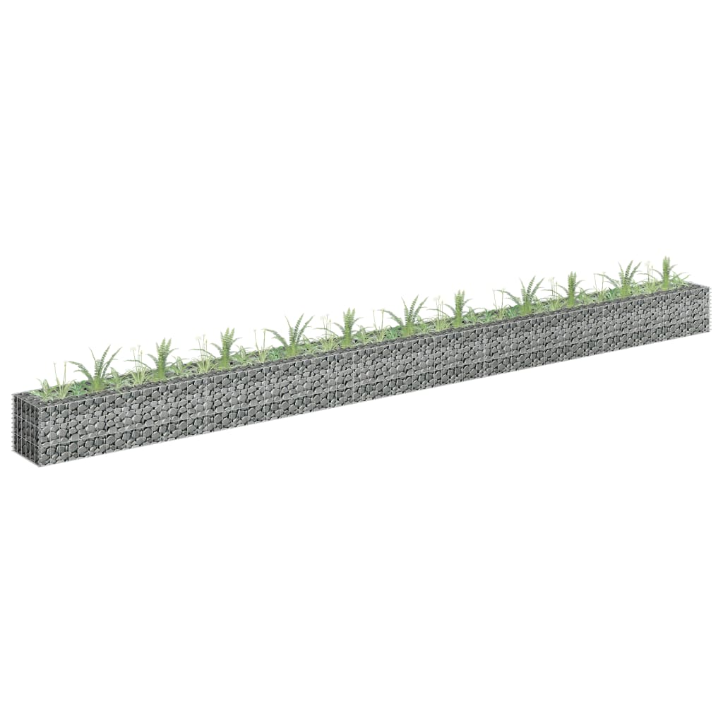 Gabionen-Hochbeet Verzinkter Stahl 450×30×30 cm Gabionen-Hochbeet Verzinkter Stahl 450×30×30 cm
