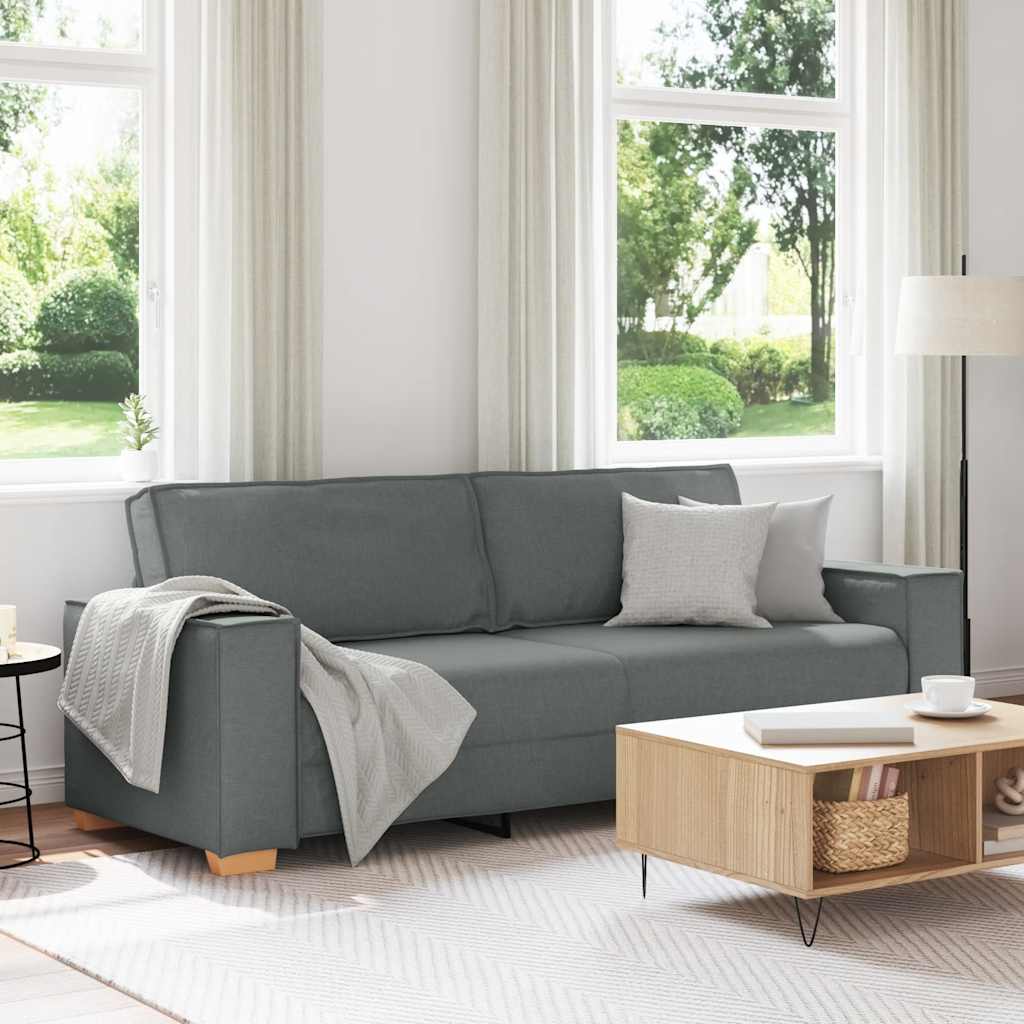 3-Sitzer-Sofa Dunkelgrau 180 cm Stoff 3-Sitzer-Sofa Dunkelgrau 180 cm Stoff