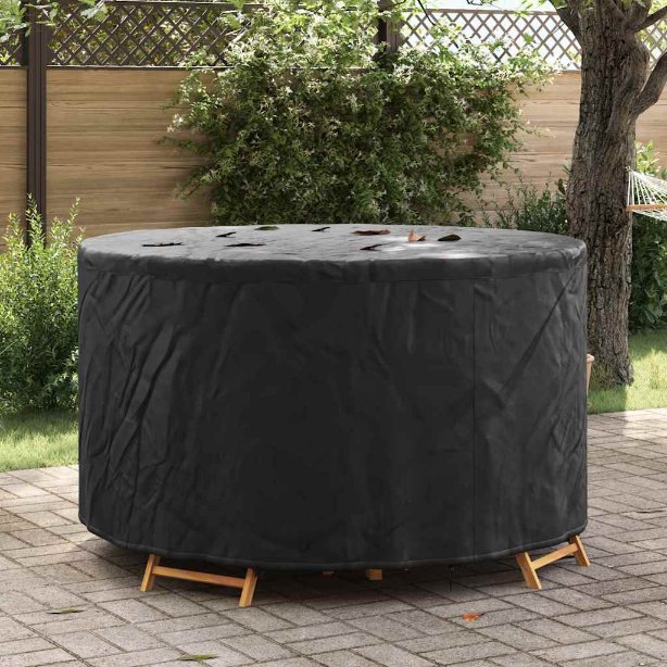 Gartenmöbelabdeckung Schwarz 157 x 157 x 85 cm 210D Stoff