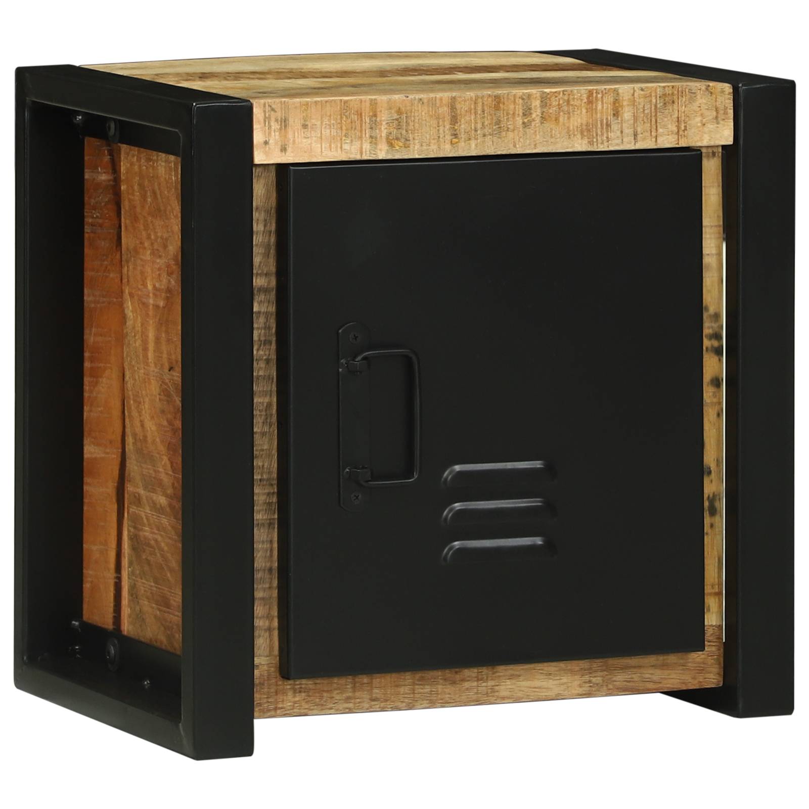 Badezimmer-Wandschrank 40x30x40 cm Massivholz Grobe Mango Badezimmer-Wandschrank 40x30x40 cm Massivholz Grobe Mango
