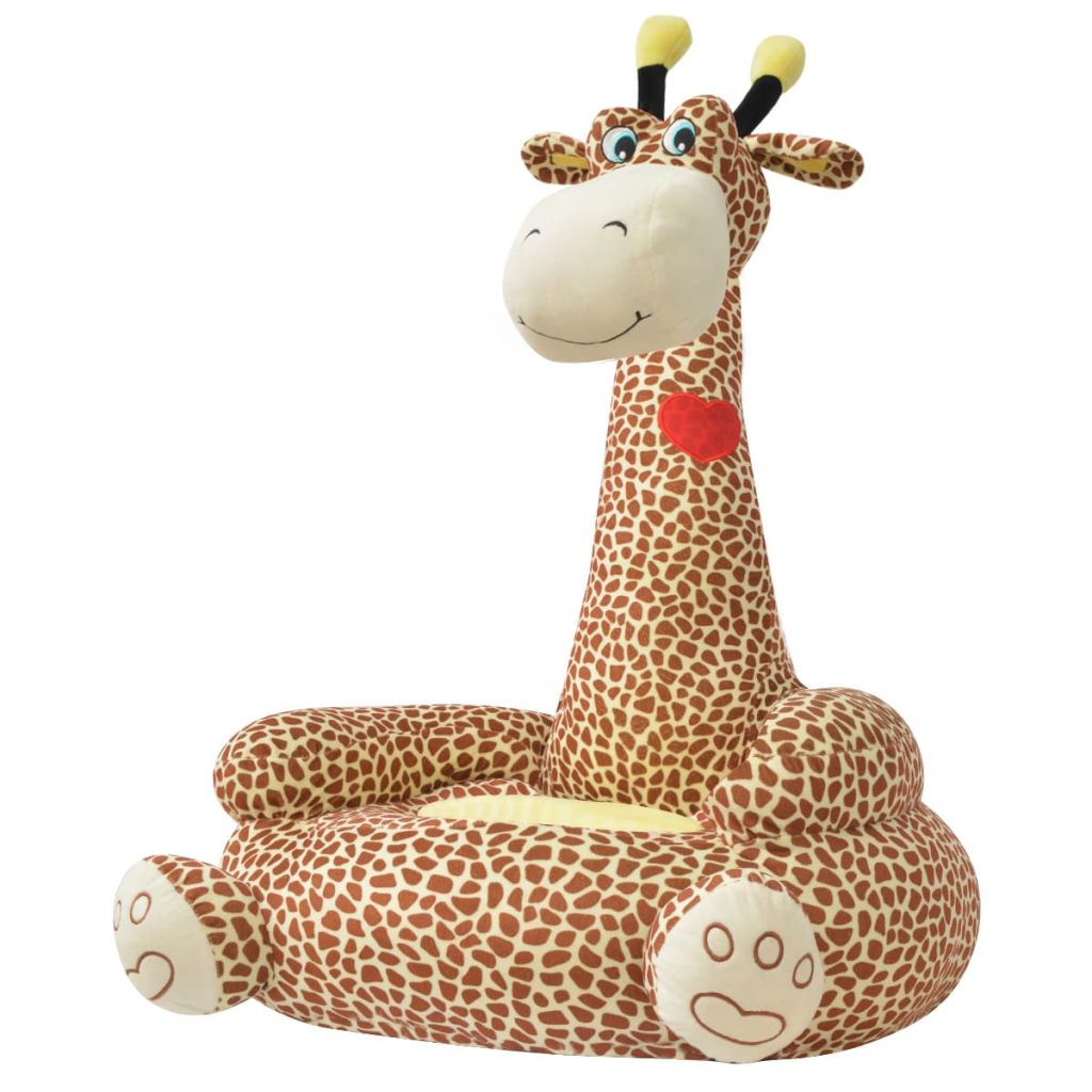 Plüsch-Kindersessel Giraffe Braun Plüsch-Kindersessel Giraffe Braun