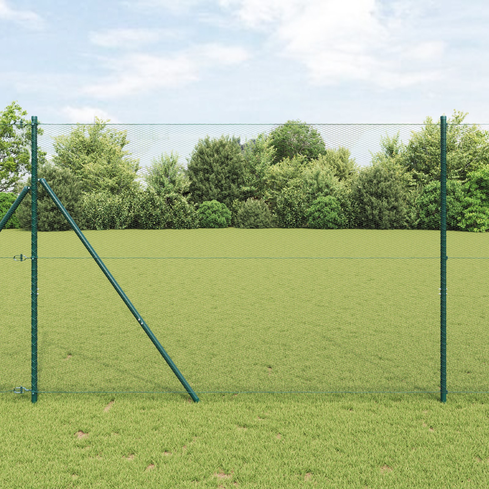Sechseckzaun Grün 1.5x50 m Stahl Sechseckzaun Grün 1.5x50 m Stahl