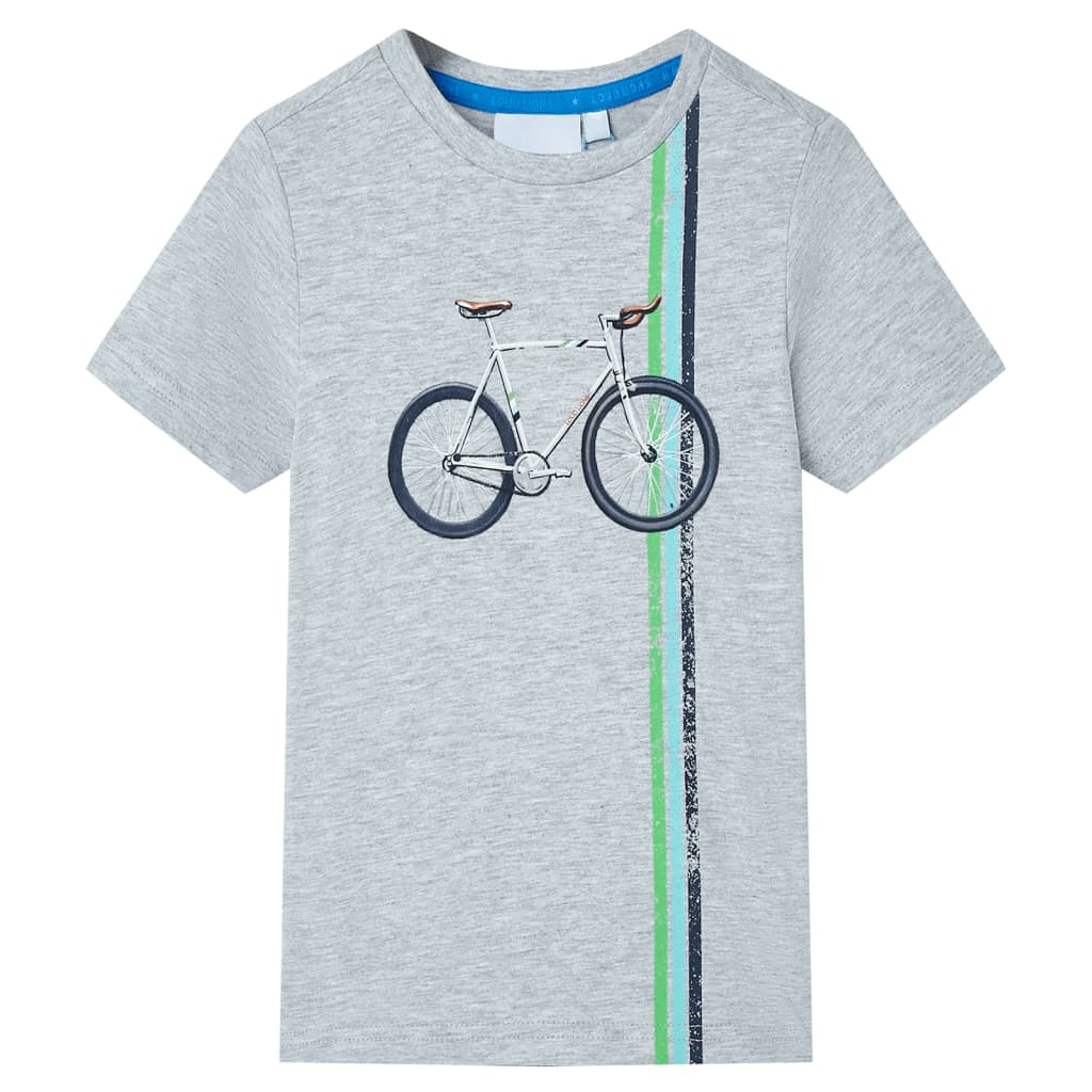 Kinder-Kurzarmshirt Grau 104 Kinder-Kurzarmshirt Grau 104