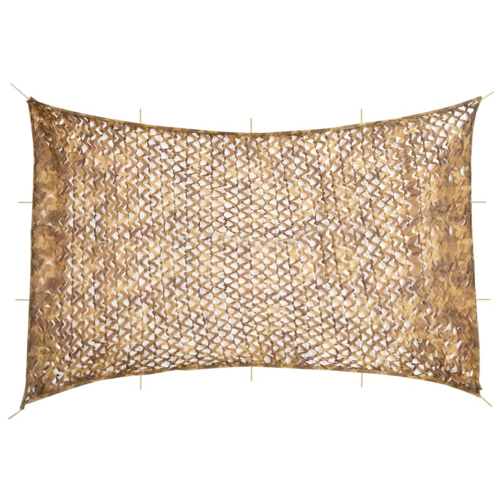 vidaXL Tarnnetz mit Aufbewahrungstasche 833x609 cm Sandfarbe vidaXL Tarnnetz mit Aufbewahrungstasche 833x609 cm Sandfarbe