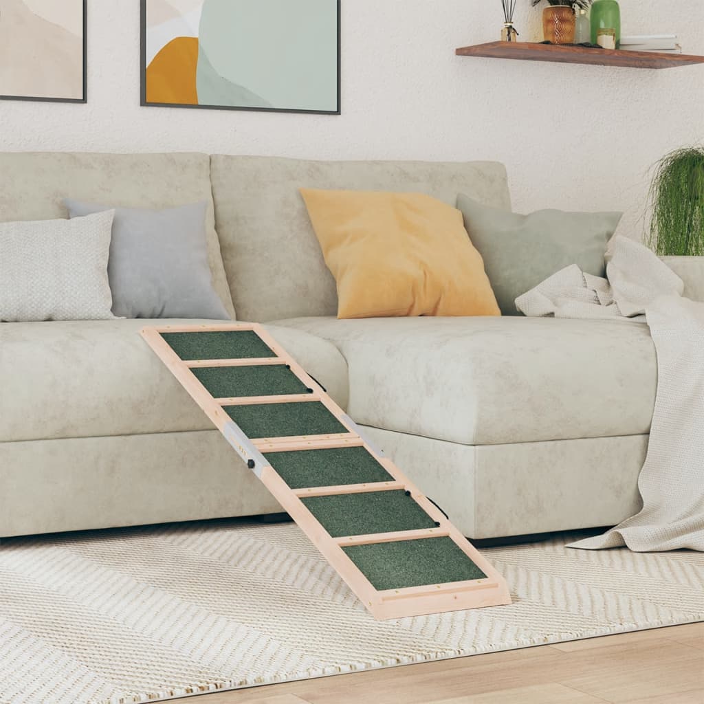 Hunderampe Grün 120x30 cm Massivholz Tanne Hunderampe Grün 120x30 cm Massivholz Tanne