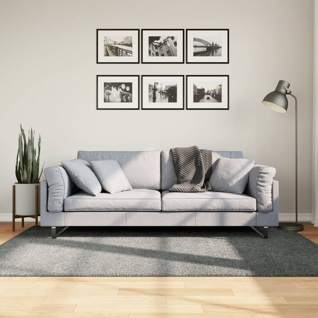 Teppich Shaggy Hochflor Modern Grün 140x200 cm Teppich Shaggy Hochflor Modern Grün 140x200 cm