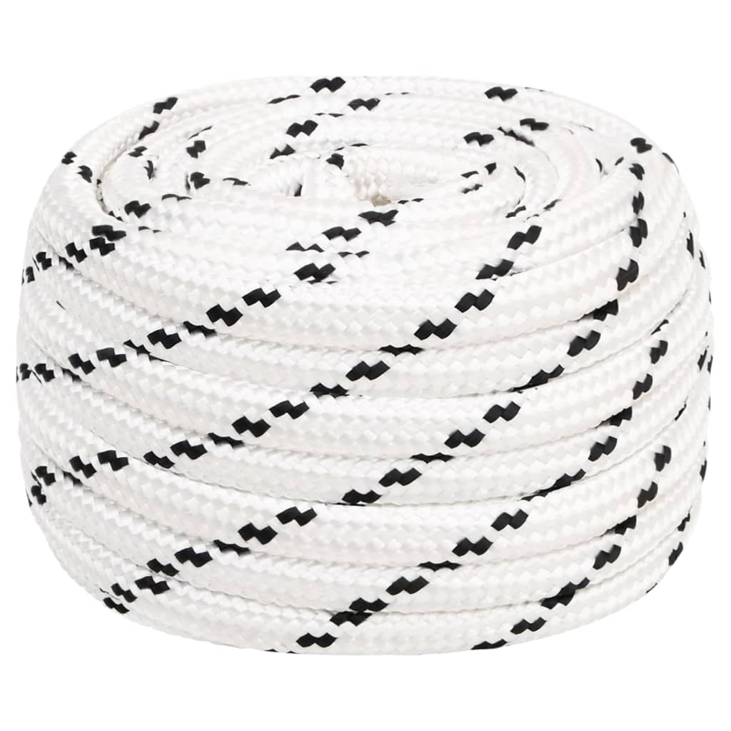 Bootsseil Geflochten Weiß 20 mmx50 m Polyester Bootsseil Geflochten Weiß 20 mmx50 m Polyester