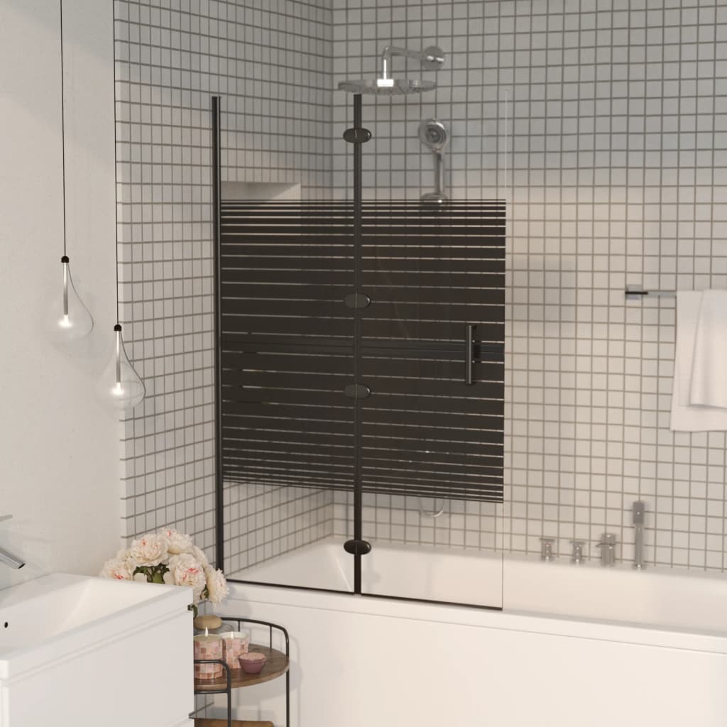 Faltbare Duschkabine ESG 80x140 cm Schwarz Faltbare Duschkabine ESG 80x140 cm Schwarz