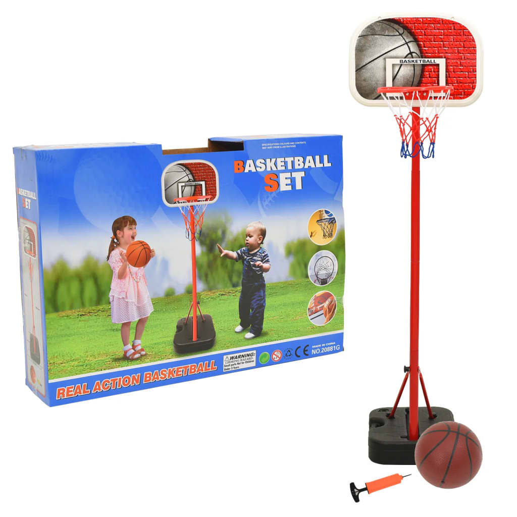Tragbares Basketball-Spielset Verstellbar 138,5-166 cm Tragbares Basketball-Spielset Verstellbar 138,5-166 cm