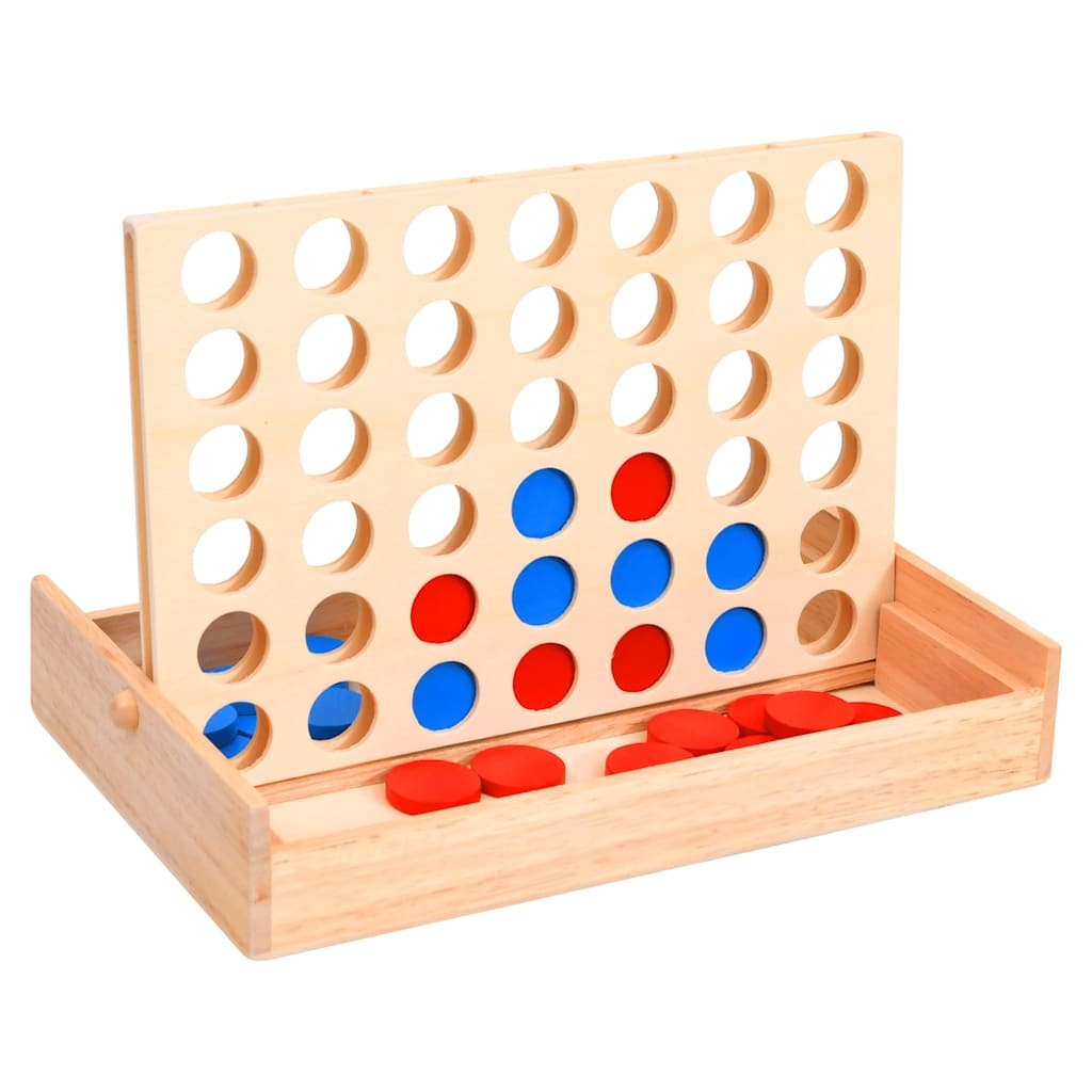 Vier gewinnt Spiel 24x15x4 cm Massivholz Vier gewinnt Spiel 24x15x4 cm Massivholz