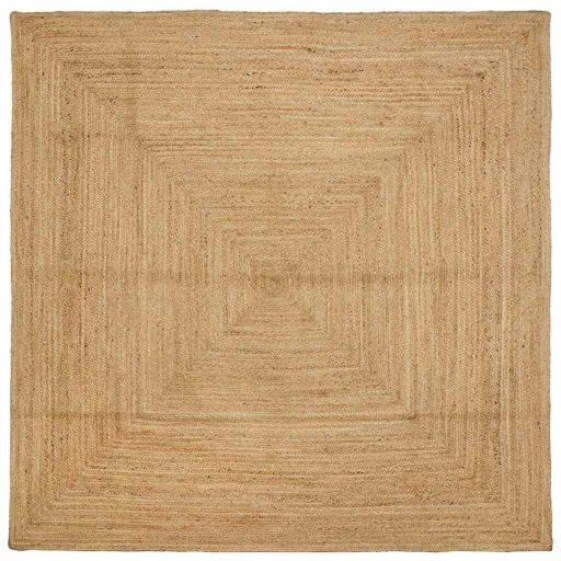 Teppich Beige 200 x 200 cm Jute Teppich Beige 200 x 200 cm Jute