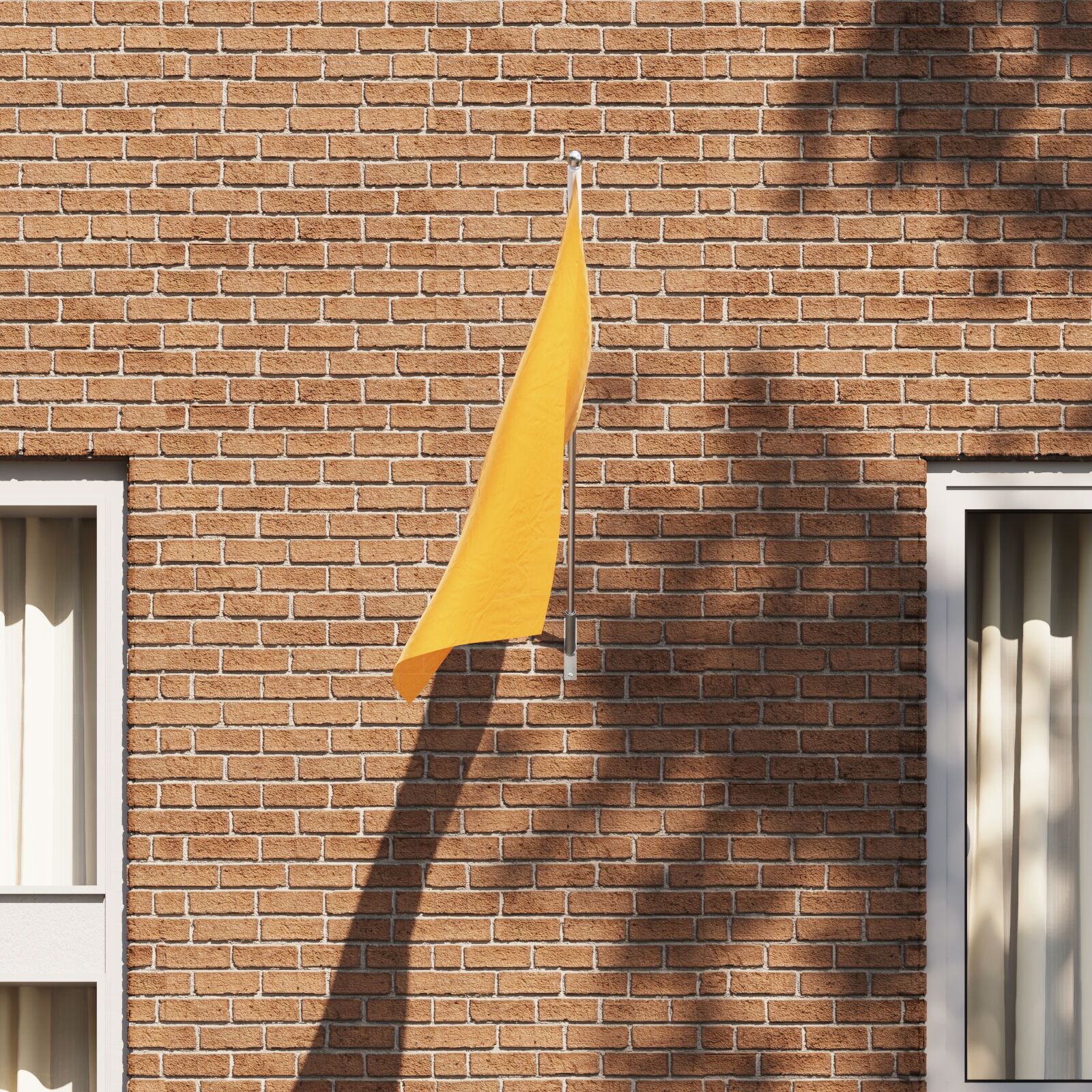 vidaXL Flaggenhalter für 1 Flagge, Wandmontage, Silber, Stahl vidaXL Flaggenhalter für 1 Flagge, Wandmontage, Silber, Stahl