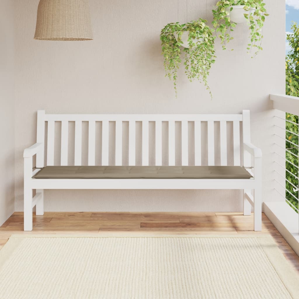Gartenbank-Auflage Taupe 180x50x3 cm Oxford-Gewebe Gartenbank-Auflage Taupe 180x50x3 cm Oxford-Gewebe