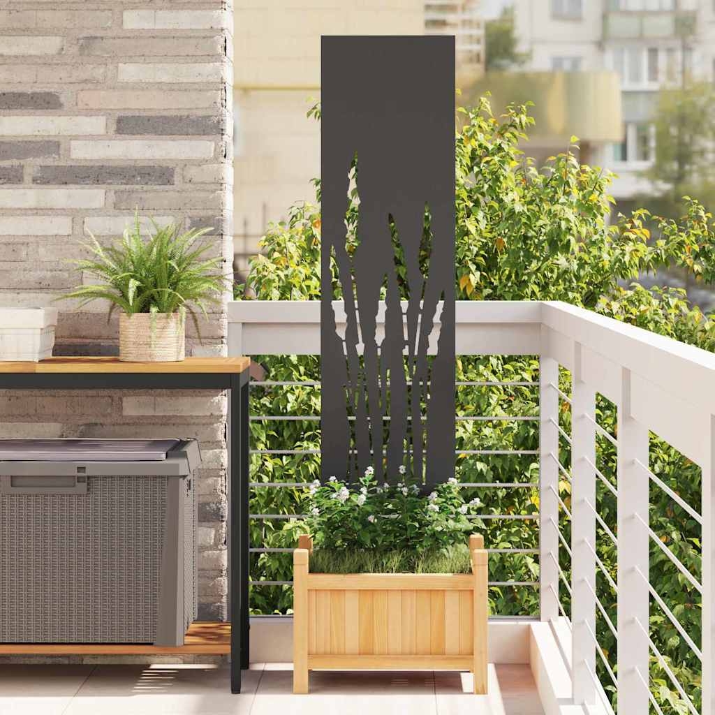 Garten dekoratives Panel Schwarz 32 x 140 cm Garten dekoratives Panel Schwarz 32 x 140 cm
