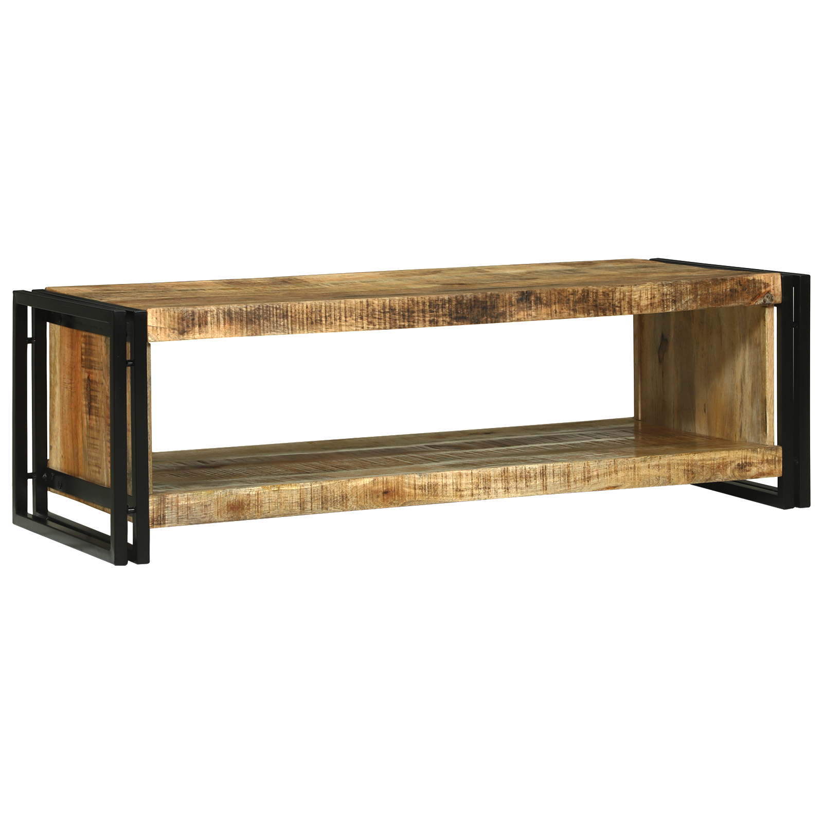Couchtisch 120x50x38 cm Massivholz aus grobem Mango Couchtisch 120x50x38 cm Massivholz aus grobem Mango