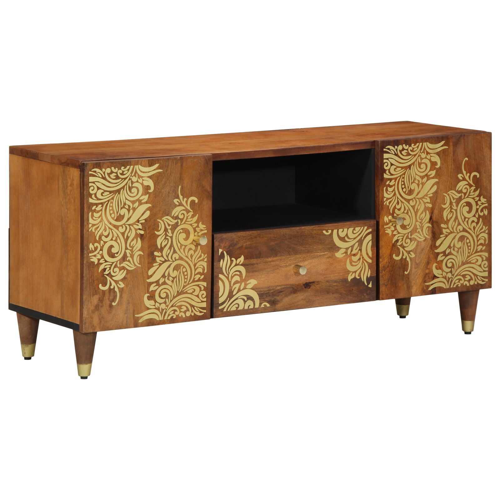 TV-Schrank 105x33x46 cm Massivholz Mango TV-Schrank 105x33x46 cm Massivholz Mango