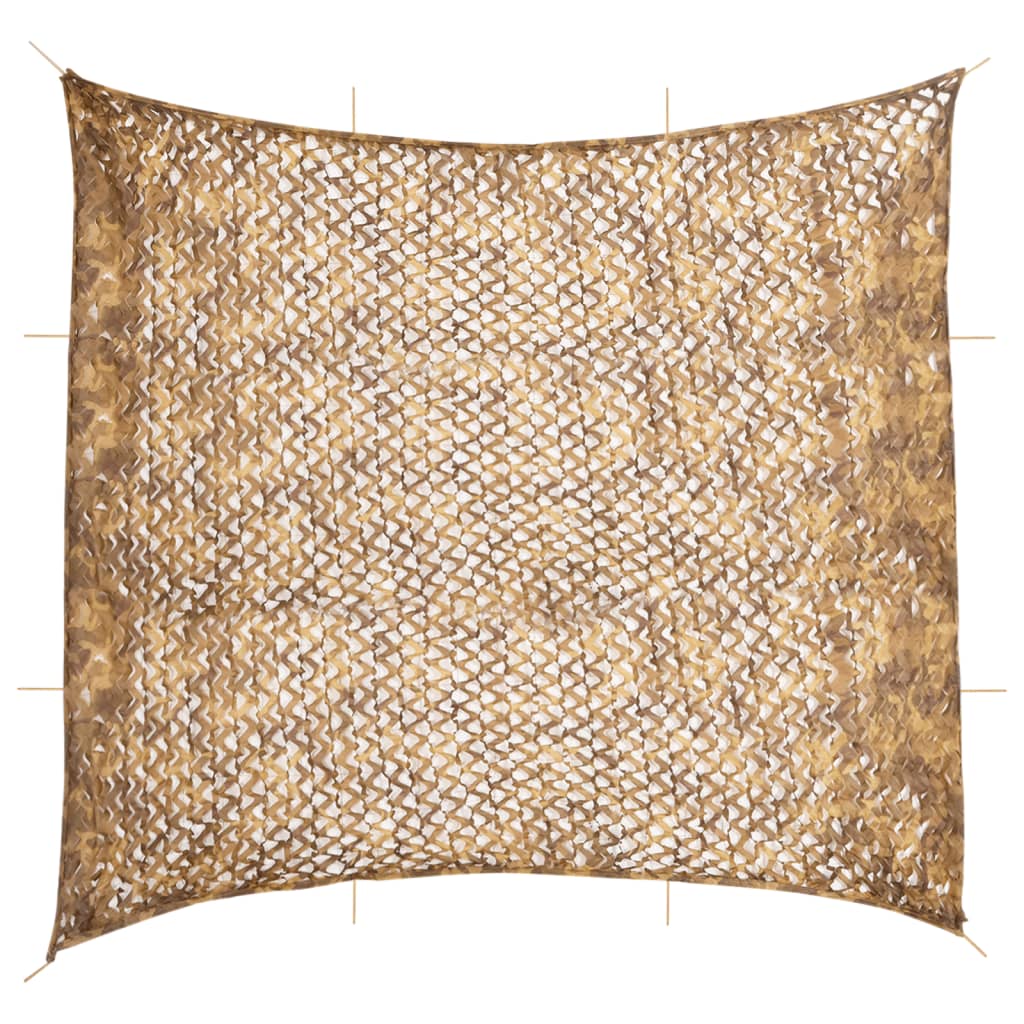 vidaXL Tarnnetz mit Aufbewahrungstasche 614x581 cm Sandfarbe vidaXL Tarnnetz mit Aufbewahrungstasche 614x581 cm Sandfarbe