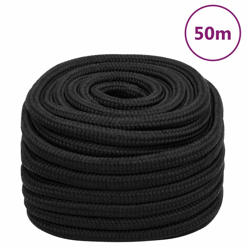 Bootsseil Schwarz 20 mm 50 m Polypropylen Bootsseil Schwarz 20 mm 50 m Polypropylen