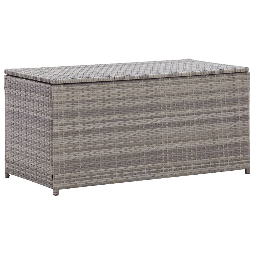 Gartenbox Poly Rattan 100x50x50 cm Grau Gartenbox Poly Rattan 100x50x50 cm Grau