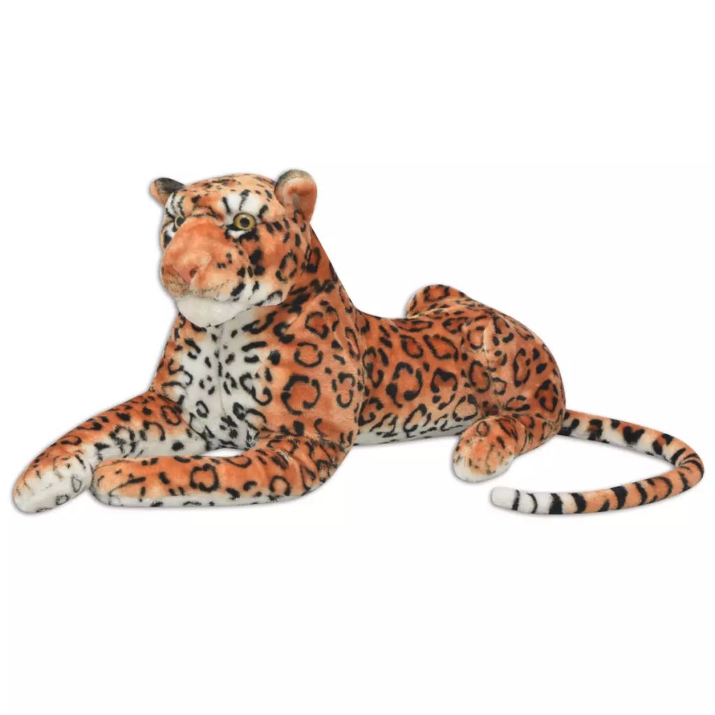 Leopard Kuscheltier Plüsch Braun XXL Leopard Kuscheltier Plüsch Braun XXL