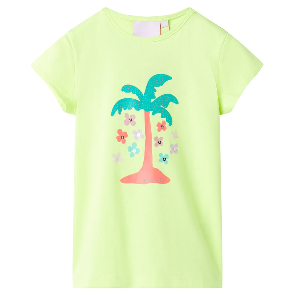 Kinder-T-Shirt Neongelb 116 Kinder-T-Shirt Neongelb 116