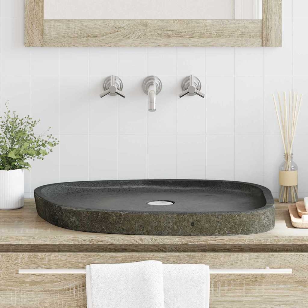 Basin Grau (55-65) x (40-50) x 6 cm Flussstein
