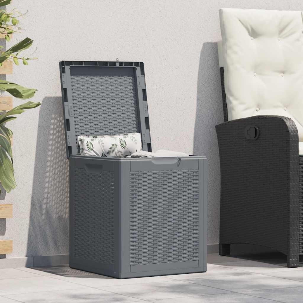 Gartenbox Grau PP Rattan 90 L Gartenbox Grau PP Rattan 90 L