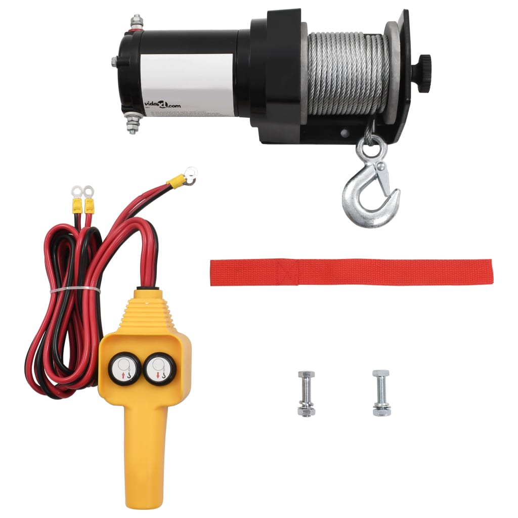 12 V Elektrische Seilwinde 907 kg Kabel-Fernbedienung 12 V Elektrische Seilwinde 907 kg Kabel-Fernbedienung