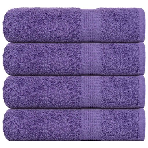 Duschtücher 4 Stk. Lila 70x140 cm 360 g/m² 100% Baumwolle Duschtücher 4 Stk. Lila 70x140 cm 360 g/m² 100% Baumwolle